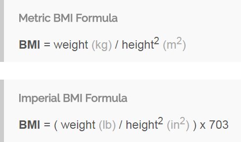 bmi formula in hindi